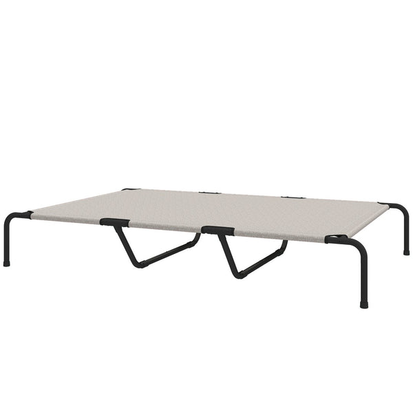 English Elm Pawhut Raised Pet Bed with Steel Frame and Breathable Mesh for Large Dogs Indoor Outdoor W2225P485635