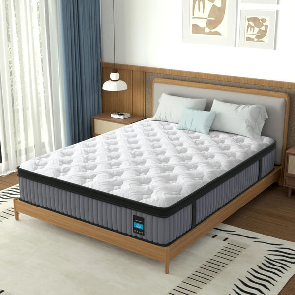 English Elm 12 Inch King Hybrid Mattress Gel Foam Pocket Springs Firm Support Cool Sleep B2716P415547