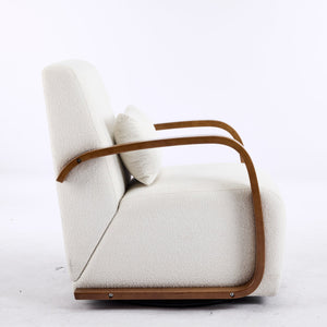 English Elm Meditation Chair - Ergonomic Cross-Legged Seating With Lumbar Support & Adjustable Cushion In Beige W3248P399635
