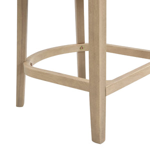 English Elm Christopher Knight Home® - Wood Upholstered Arm Counter Stools Set Of 2 - Beige & Natural Ash, Stylish & Comfortable Design N771P265580A