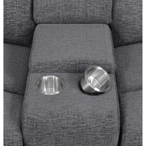 English Elm Divine Six Piece Modular Sectional with Power Recliners and Chenille Upholstery B062S01805