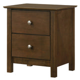 English Elm Doviin Natural 2-Drawer Nightstand With Metal Pull Knob