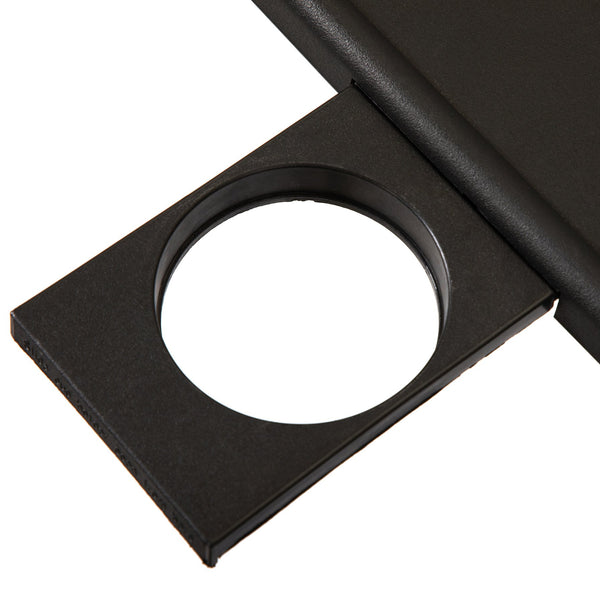 English Elm Portable Adjustable Computer Table with 6-Height Positions, Steel Frame, Cup Holder, 55lb Load Capacity W2181P357592