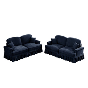 English Elm Classic 2-Piece Modular Sofa Set In Elegant Blue - Versatile, Stylish, And Comfortable For Any Space W3041S00254