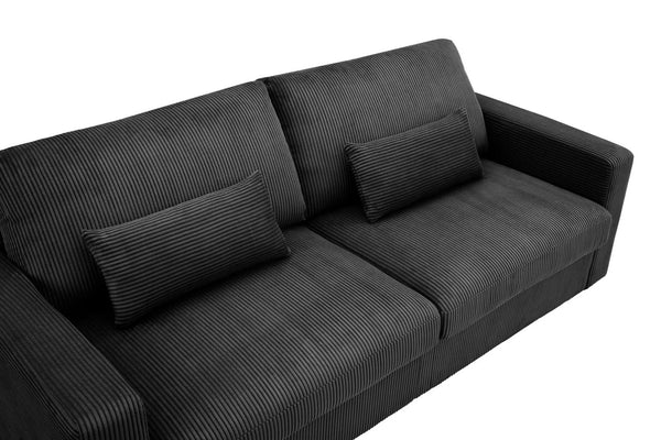 English Elm Modern Fabric Loveseat with Fsc Wood Frame Spring Cushions and Washable Covers W5515P443358