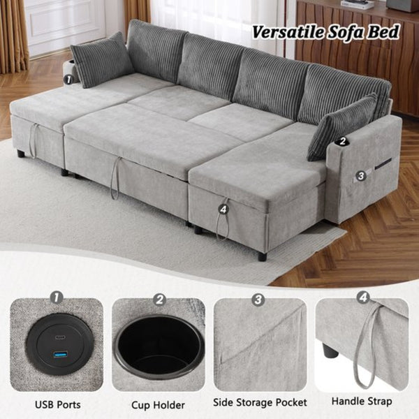 English Elm Swivel Barrel Accent Chair Chenille Tufted Round Club Seat for Living Room Lounge Grey N719S002230E