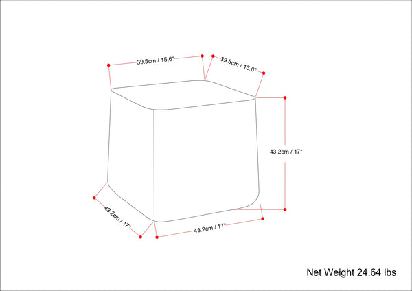 English Elm Bassett Cast Aluminum Side Table in Antique Brass Finish — Handcrafted Geometric Rounded-Square Accent B136P239042