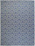 Nourison Horizon Indoor/Outdoor HOZ01 Machine Made Power-loomed Borderless Design Indoor/Outdoor Modern Outdoor Rug Denim, Denim 88% Polypropylene,12% Polyester 841491126646