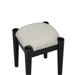 English Elm 39" Retro Bohemian Makeup Vanity Set with Rattan Drawers, USB Charging Port, Cushioned Stool, 4-Drawer Storage Black 44.1 L x 18.75 W x 10.5 H N733P180011B