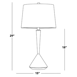 English Elm Metal Brushed Nickel Pair Table Lamps Linen Tapered Shade Bedroom Living Room B202P471589