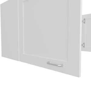 English Elm Wall Wall Cabinet with 2 Doors for Kitchen Storage, Modern Engineered Wood Design, Durable & Compact White 44.09 L x 29.13 W x 3.54 H B097P350281
