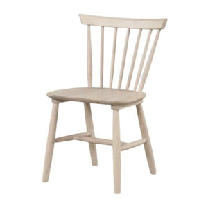 English Elm Lyoi Ladder Back Dining Chairs Set of 2 Gray Upholstered Seat Solid Wood Frame B056P417053