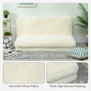 English Elm Bean Bag Plush Floor Sofa Sleeper Foldable Foam Lounge for Studio or Teen Room T3971P405943
