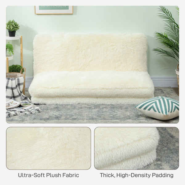 English Elm Bean Bag Plush Floor Sofa Sleeper Foldable Foam Lounge for Studio or Teen Room T3971P405943