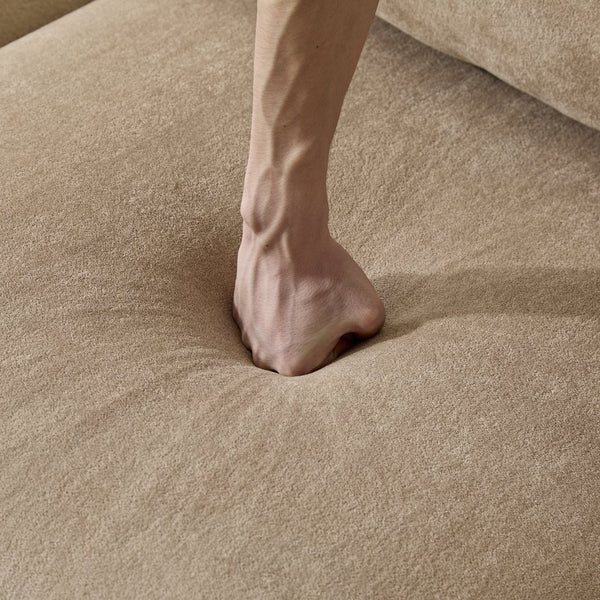 English Elm Christopher Knight Home® - 69 Modular 2-Seat Sectional Sofa Corner Chair with Solid Eucalyptus Frame, Reinforced Springs, Easy Assemble Camel N773IS00001N