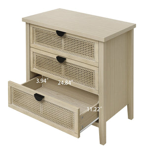 English Elm 3 Drawer Cabinet - Stylish American Design For Bedroom, Living Room, Or Study Storage Solution W688P225269