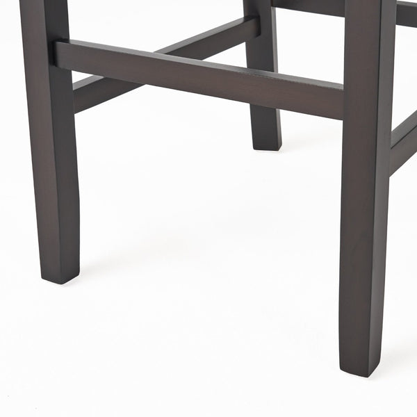 English Elm Barstools Rivet Trimmed Upholstered Wood Frame Set of 2 for Kitchen or Dining N780P366607B