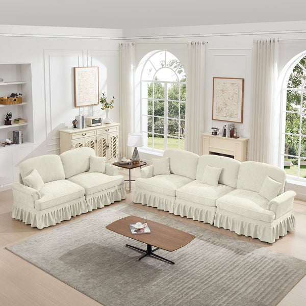 English Elm Classic Modular Sofa Set - Elegant 2-Piece Living Room Couch With Adaptable Styles & Comfort W3041S00236