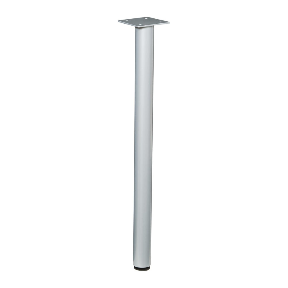 OSP Home Furnishings Post Leg Heavy Duty Welded Steel Support for Industrial Workbench or Laboratory Bench Top 30”D LP30G-SV