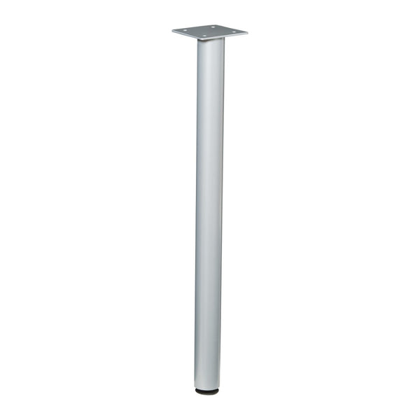 OSP Home Furnishings Post Leg Heavy Duty Welded Steel Support for Industrial Workbench or Laboratory Bench Top 24”D LP24G-SV