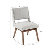 INK+IVY BOOMERANG Industrial Dining Chair (Set of 2) II108-0223 Light Grey