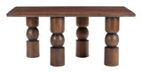 Split Coffee Table Brown 109853 Zuo Modern