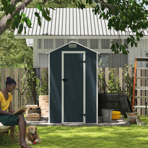English Elm Campcraft Outdoor Resin Storage Shed with Hd Windows Uv Resistant Polypropylene Build W1598S00027