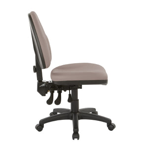 OSP Home Furnishings Dual Function Ergonomic Office Chair with Lumbar Support and Pneumatic Height Control 36420-R103