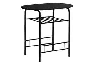 English Elm Dining Small 3-Piece Table Set for Apartments and Nooks — Easy-Clean Laminate Top, Space-Saving Chairs, Modern Design Black 36 L x 24 W x 6 H B2710P218844