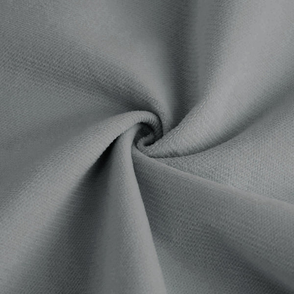 English Elm U Shape Velvet Modular Sectional Sofa with Movable Ottomans, Deep Cloud Seats and Bolster Arms Grey W714S01127