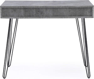 English Elm Modern Laurel Marbled Writing Desk with Drawers for Study Bedroom or Dorm B011P236746