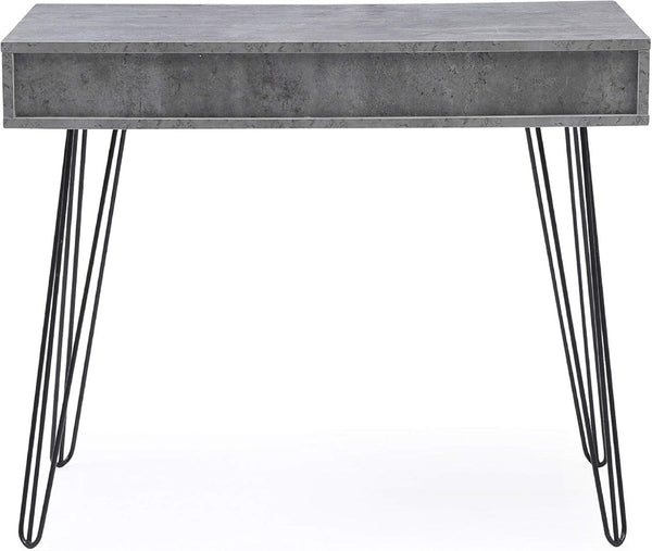 English Elm Modern Laurel Marbled Writing Desk with Drawers for Study Bedroom or Dorm B011P236746