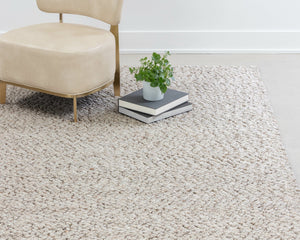 Sunpan Umea Hand-Woven Rug - Luxurious Artisanal Design with Eco-Friendly Wool for a Cozy Contemporary Home Dust