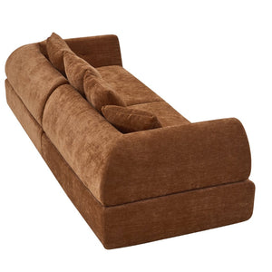 English Elm Cloud Modular Sectional with Ottoman Sink-in Cushions for Relaxed Living Spaces W3728S00010