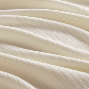 JLA Home True North by Sleep Philosophy - Blanket — Ultra-Soft Microfleece Throw with Subtle Grid, Anti-Pilling, OEKO-TEX Certified Comfort Taupe TN51-0545