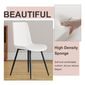 English Elm Table And Chair Set - Elegant 4-Seater Sintered Stone Dining Table With White Pu Chairs For Comfort W1151S04206-GIGA