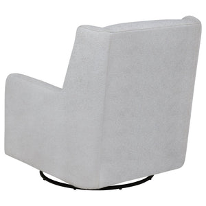 English Elm Calianna Boucle Barrel Accent Chair with Oak Legs for Living Room or Bedroom Grey B062P451747