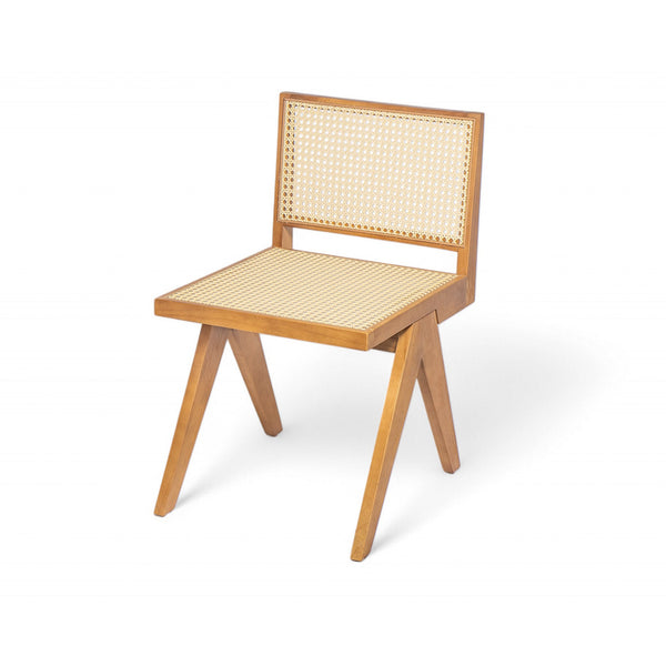 English Elm Christopher Knight Home® - Chandigarh Dining Room Chairs Set Of 2 – Stylish Rattan & Rubberwood Side Chairs For Any Space N768P241397N