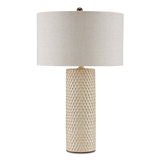 Polka Dot Ivory Table Lamp
