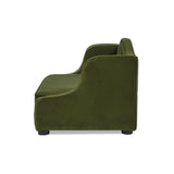 English Elm Robin 35" Tufted Wingback Pet Sofa Bed, Medium, Olive Green Performance Velvet