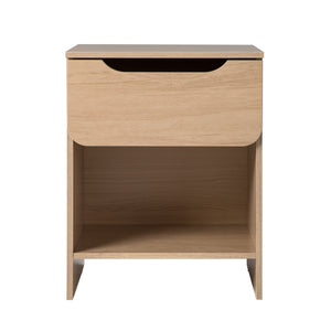 English Elm Walker Edison - Modern Minimalist 1-Drawer Nightstand With Cubby – Riviera