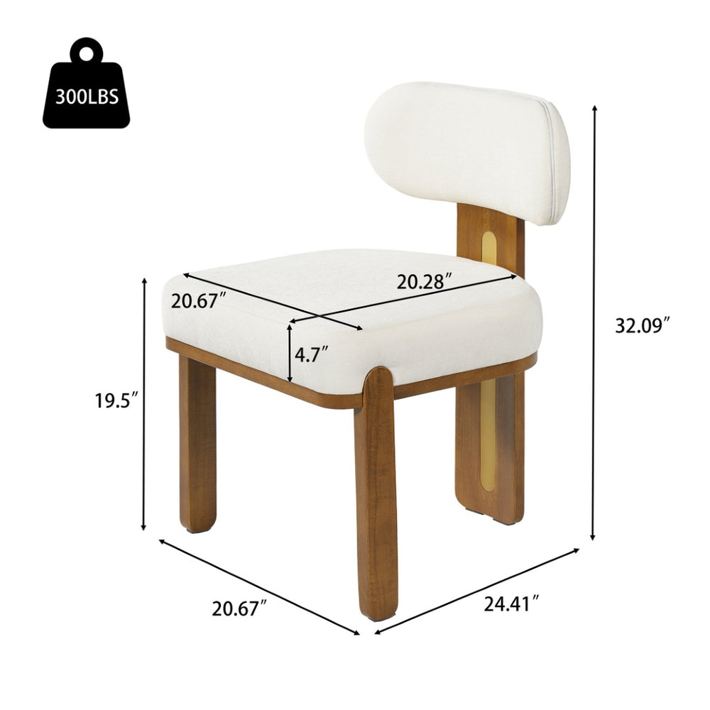 English Elm Mid-century Modern Rattan Cane Back Dining Chair Set Rubberwood Frame Upholstered Seat N768P437935W