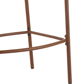 English Elm Lodi Outdoor Woven Pe Rope Barstools with Iron Frame Resort Style Set of 4 N775P268025T-S4