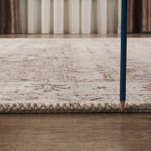 English Elm Oxford Traditional Gold Area Rug Handcrafted Polyester Low Pile for Living Room B186P428918