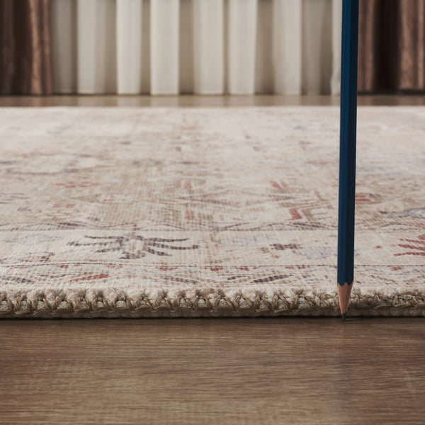 English Elm Oxford Traditional Polyester Runner Rug with Jute Backing for Hallways and Entryways B186P428916