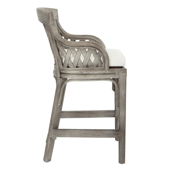 OSP Home Furnishings Plantation 24" Counter Stool Grey