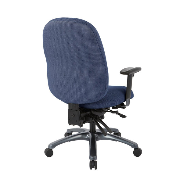 OSP Home Furnishings Multi-function Ergonomic Office Chair with Lumbar Support and Titanium Base High 8511-296