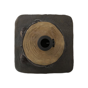 English Elm Christopher Knight Home® - BEAR Umbrella Base Dark Brown Concrete Resin Finish, Handcrafted Lightweight Design, No Assembly Needed 67766.00DBRN