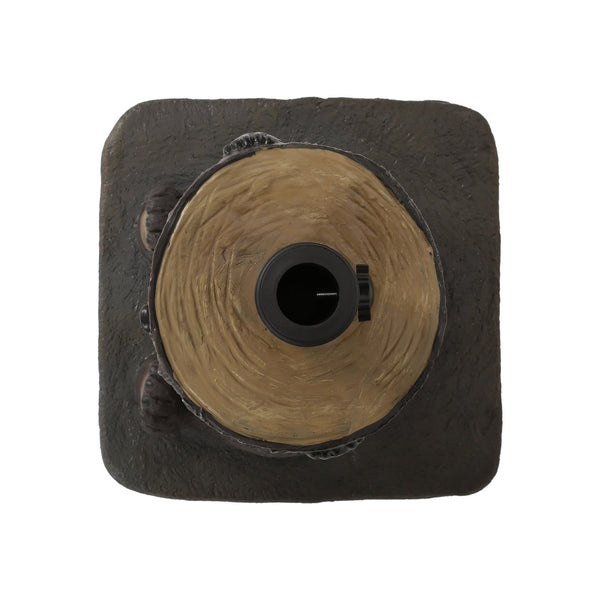 English Elm Christopher Knight Home® - BEAR Umbrella Base Dark Brown Concrete Resin Finish, Handcrafted Lightweight Design, No Assembly Needed 67766.00DBRN