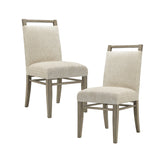 Madison Park Elmwood Modern/Contemporary Dining Chair Set of 2 MP108-0911 Cream